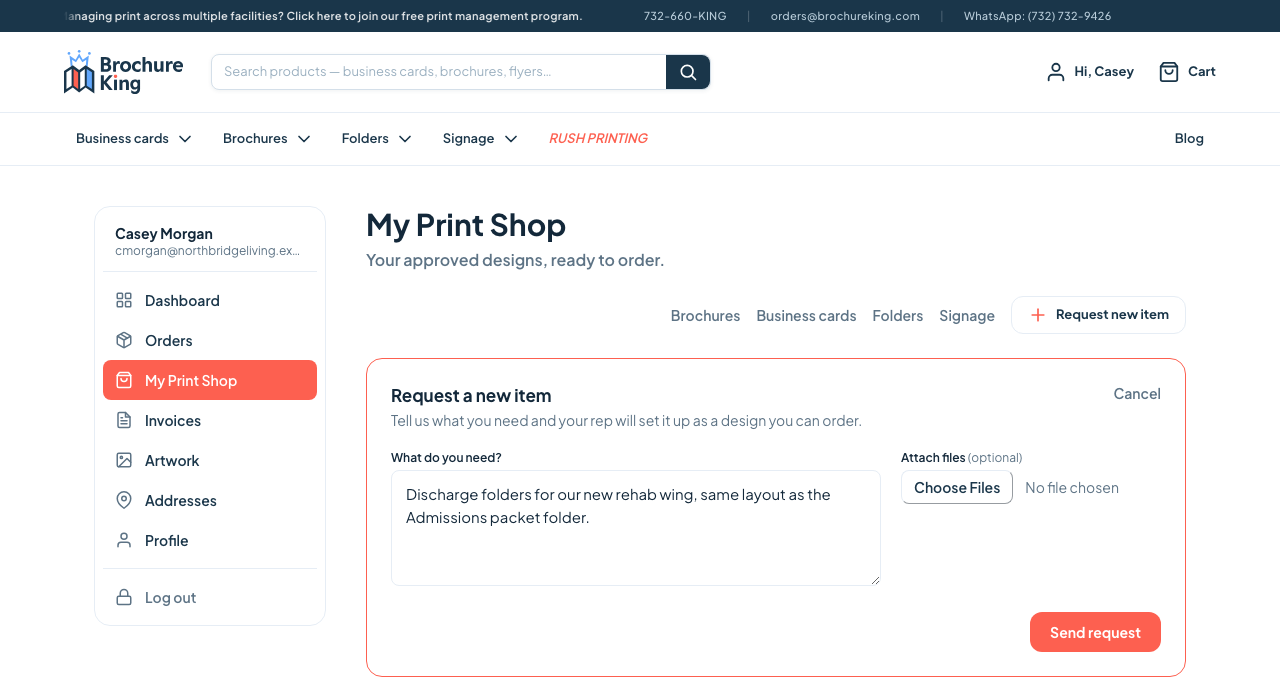 Request a new item